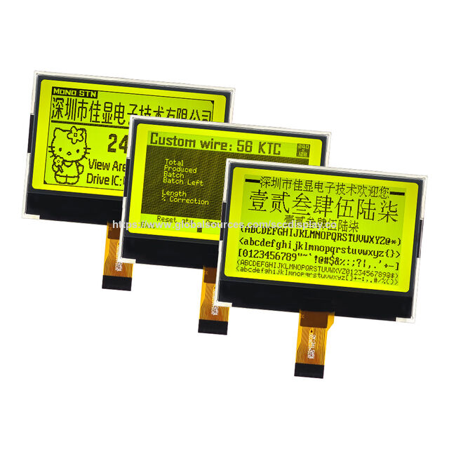 Écran COG 240128 en gros pour atelier et extérieur, sans souci, anti-interférences électromagnétiques, visible en plein soleil, LCD SPI