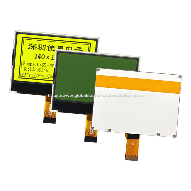Écran COG 240128 en gros pour atelier et extérieur, sans souci, anti-interférences électromagnétiques, visible en plein soleil, LCD SPI