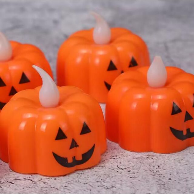 Halloween LED Kerzen Elektronische Kürbislaternen für Partydekorationen