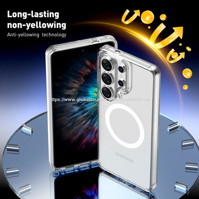 Soonleader Coque Super Cristalline Transparente Antichoc Haute Transparence Couverture Magnétique de Téléphone Portable pour Samsung S26 Ultra