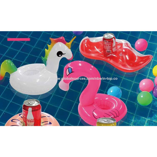PVC Getränkehalter Einhorn, aufblasbarer Getränkehalter, Pool Getränkehalter