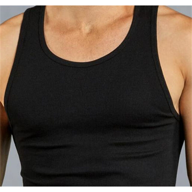 Elastisches Herren-Tanktop aus 100% Baumwolle in großer Größe