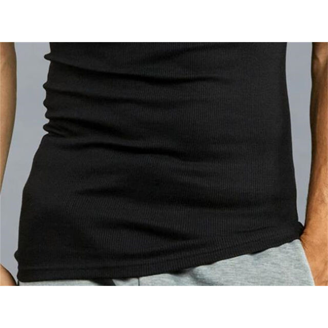 Elastisches Herren-Tanktop aus 100% Baumwolle in großer Größe