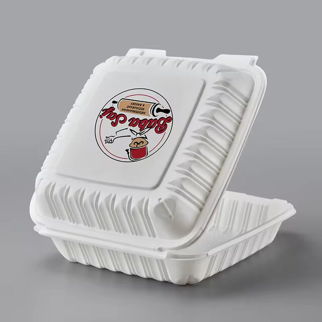 Einweg-Mikrowellen-geeignete PP-Lunchboxen zum Mitnehmen, Clamshell-Takeout-Food-Bento-Box mit Scharnier