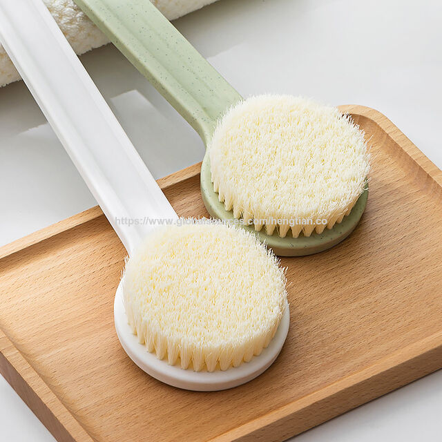 Nuevo Juego de Cepillos de Baño de Mango Largo de Venta Caliente, Cepillo Exfoliante para la Espalda, Cepillo de Limpieza para la Espalda, Baño