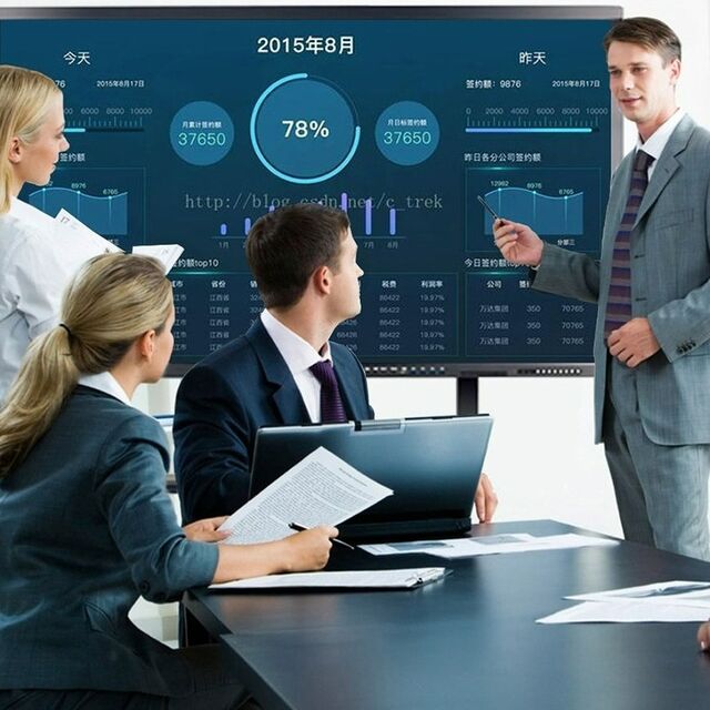 Konferenzraum CPU i5-12th 8+128GB | 86" LED-Touchscreen | Windows Android 16 System | Elektronisches Whiteboard