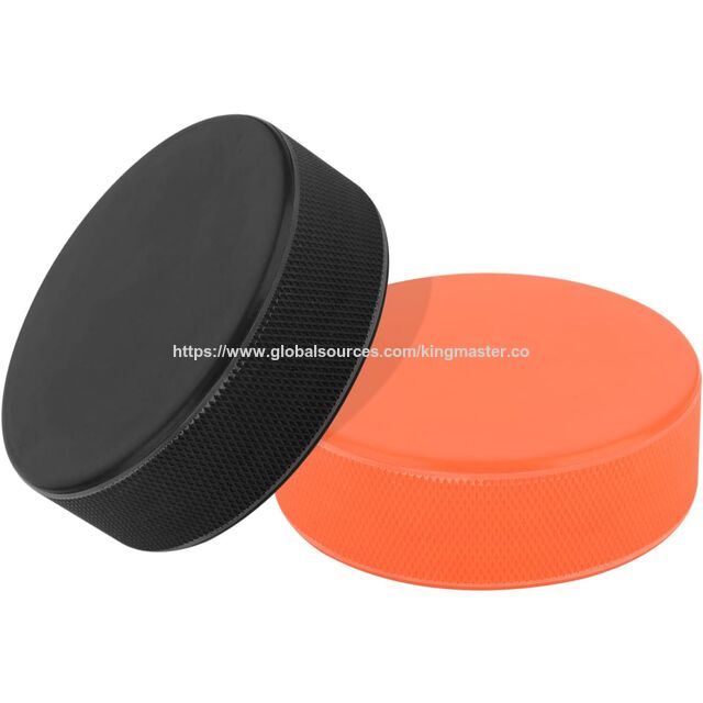 Paquet de 18 Palets de Hockey sur Glace avec 3 Sacs en Maille Réutilisables, Règlement Officiel, Diamètre 3", Épaisseur 1", 6oz, Noir