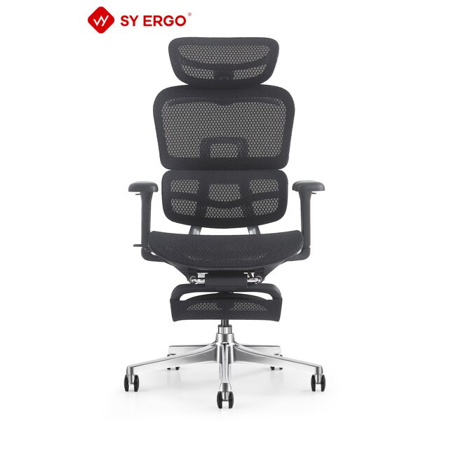 Chaise de Bureau Ergonomique Confortable à Dossier Haut avec Roulettes PU, Design Pivotant en Maille, Certifiée BIFMA Niveau 3 pour le Gaming et l'Usage Professionnel