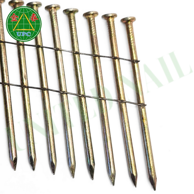 Clavos en Rollo de 2-1/2" x 0.131 de la Mejor Calidad, 4500 unidades, con Vástago Liso/Torsional, Cabeza Redonda y Cuadriculada para Fabricación de Palets