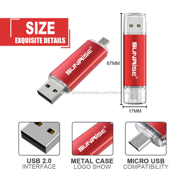 Memoria USB OTG 2 en 1 USB 3.0, 128GB 64GB 32GB 16GB, Pendrive de alta velocidad