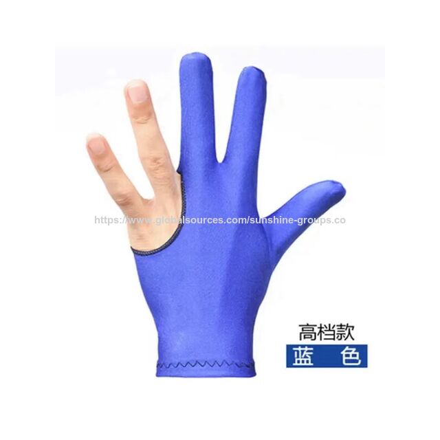 Guantes de billar profesionales para sala de billar, transpirables, delgados, de alta gama, para hombres y mujeres, guantes de tres dedos para mano izquierda y derecha, yo-yo