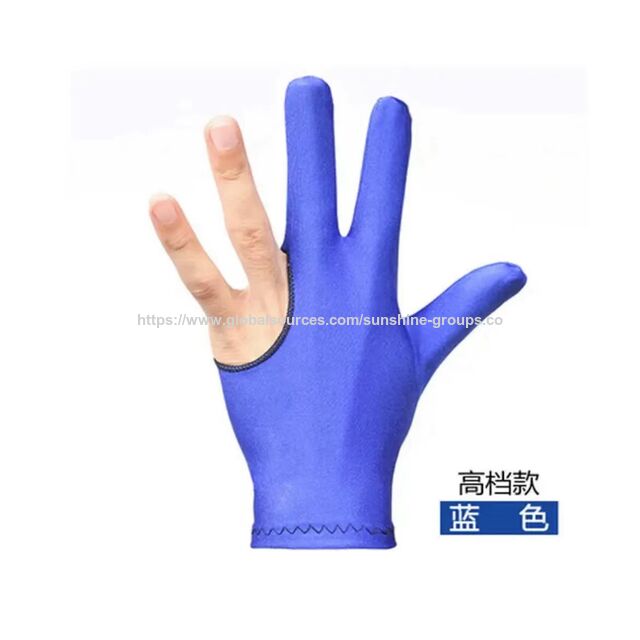 Guantes de billar profesionales para sala de billar, transpirables, delgados, de alta gama, para hombres y mujeres, guantes de tres dedos para mano izquierda y derecha, yo-yo
