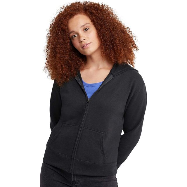Sweat à Capuche Zippé en Molleton pour Femme, Vente Directe d'Usine