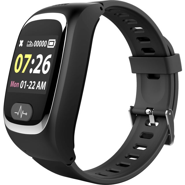 Smartwatch 2G WiFi com Chamadas, GPS e Botão SOS, Rastreador GPS SOS, Smartwatch com Geo-Fence para Idosos