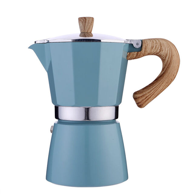 Italienische Moka-Kaffeekanne, klassischer Espressokocher für Herdplatten, Moka-Kanne im klassischen italienischen Stil für 3 Tassen Espresso
