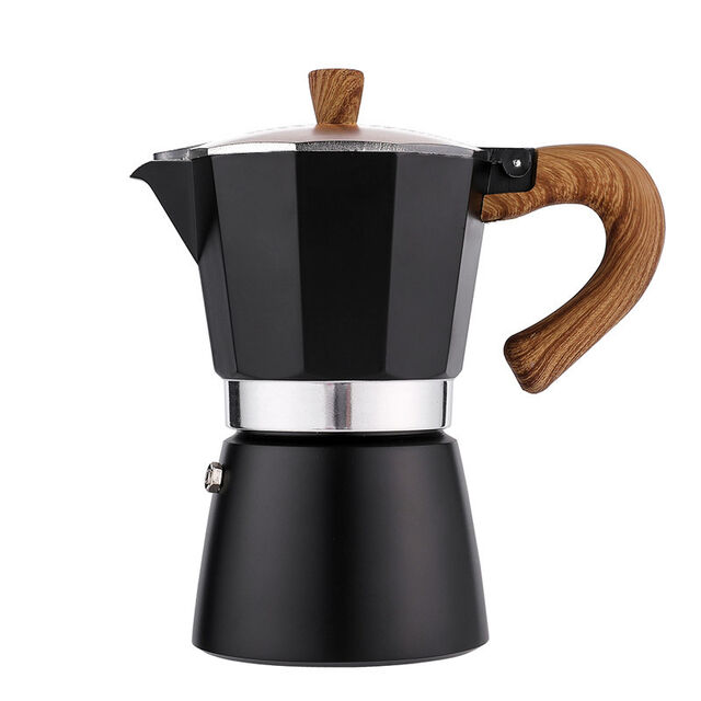 Italienische Moka-Kaffeekanne, klassischer Espressokocher für Herdplatten, Moka-Kanne im klassischen italienischen Stil für 3 Tassen Espresso