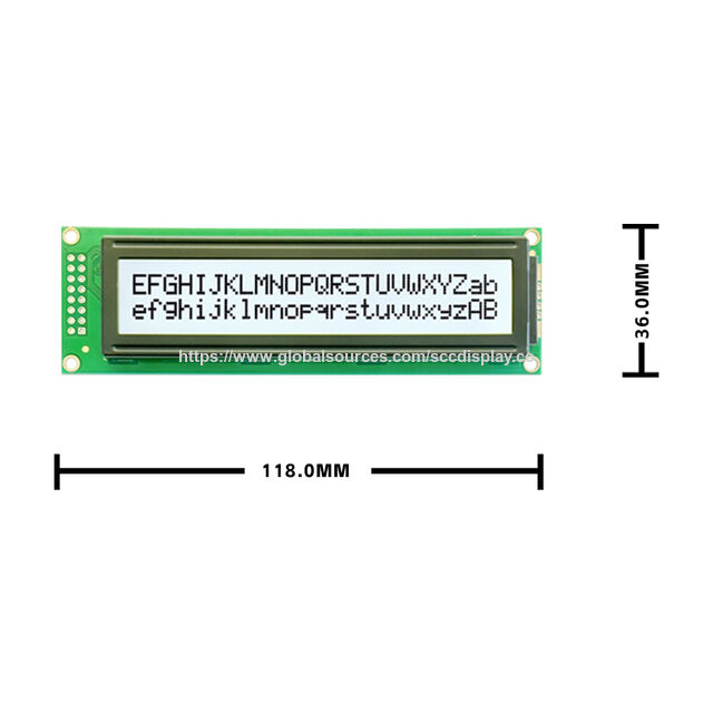Alphanumerisches LCD-Modul, 24 * 2 Zeilen, FSTN weißer Hintergrund schwarzer Text, 5.0V oder 3V Stromversorgung, Mono-LCD im Großhandel