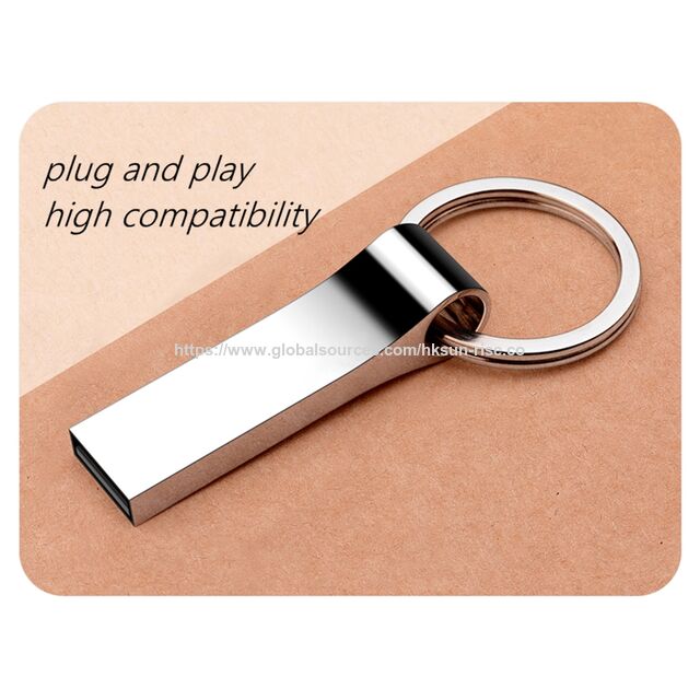 Hochwertiger USB 3.0 Metall-Flash-Drive 8/16/32GB Wasserdichter USB-Stick 64GB 128GB Speichersticks mit Schlüsselring