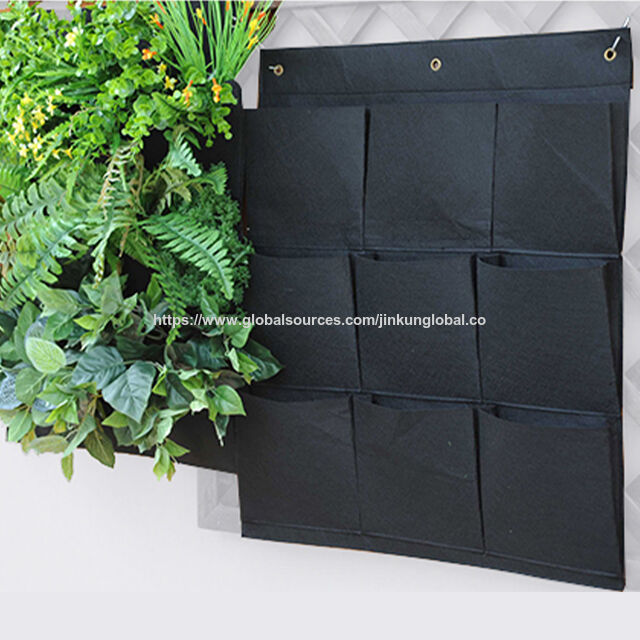 Home Use Hanging Vertical Garden Wall Planter Kit with Felt Hanger and Wall Pockets Garden Supplies for Plant Growing