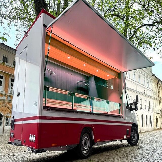Venta al por mayor de camiones de comida móviles a la venta en Austria, camión de comida rápida usado, remolque, carrito de comida
