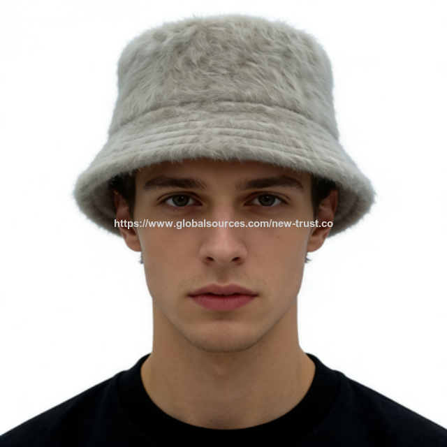 Sombrero de pescador de piel sintética al por mayor para mujeres y hombres - Gorro de invierno cálido y esponjoso, sombrero unisex de felpa suave y moderno para clima frío