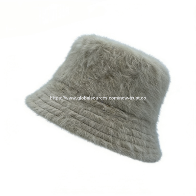 Sombrero de pescador de piel sintética al por mayor para mujeres y hombres - Gorro de invierno cálido y esponjoso, sombrero unisex de felpa suave y moderno para clima frío
