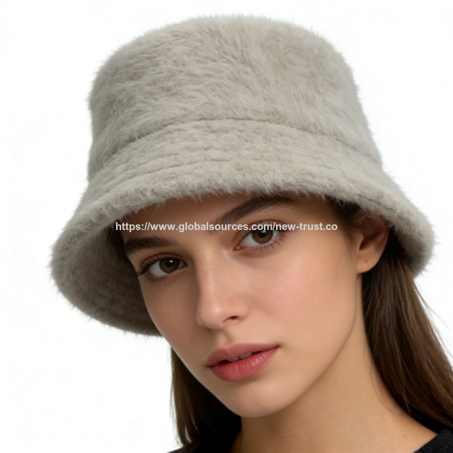Sombrero de pescador de piel sintética al por mayor para mujeres y hombres - Gorro de invierno cálido y esponjoso, sombrero unisex de felpa suave y moderno para clima frío