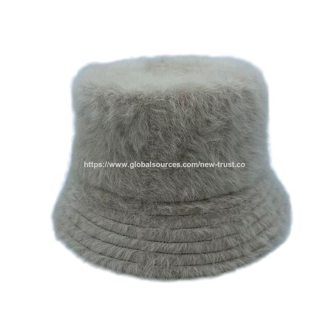 Sombrero de pescador de piel sintética al por mayor para mujeres y hombres - Gorro de invierno cálido y esponjoso, sombrero unisex de felpa suave y moderno para clima frío