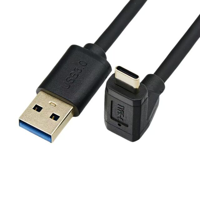 Cable de Datos Micro USB de Alta Velocidad con Ángulo Recto de 90 Grados y Blindaje de Cobre Estañado para Gaming Android