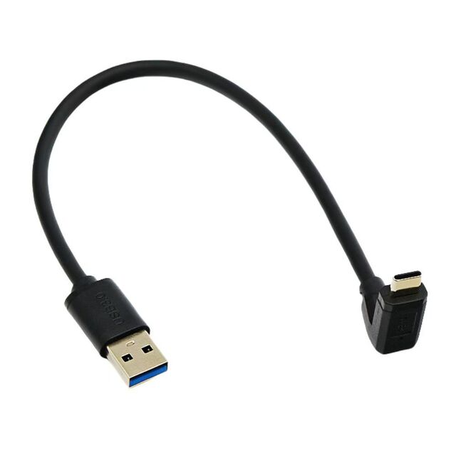 Cable de Datos Micro USB de Alta Velocidad con Ángulo Recto de 90 Grados y Blindaje de Cobre Estañado para Gaming Android