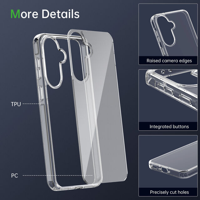 Coque de téléphone portable transparente haut de gamme en TPU+PC, anti-jaunissement, anti-rayures et protection contre les chutes pour Samsung A37, en promotion !