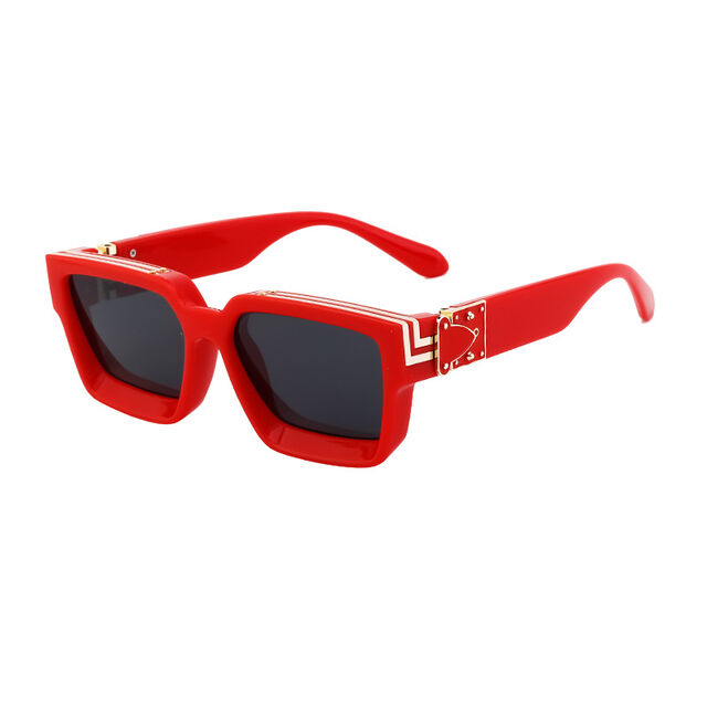 Gafas de sol estilo millonario, gafas de sol cuadradas de alta gama para hombres y mujeres, estilo transfronterizo de moda.