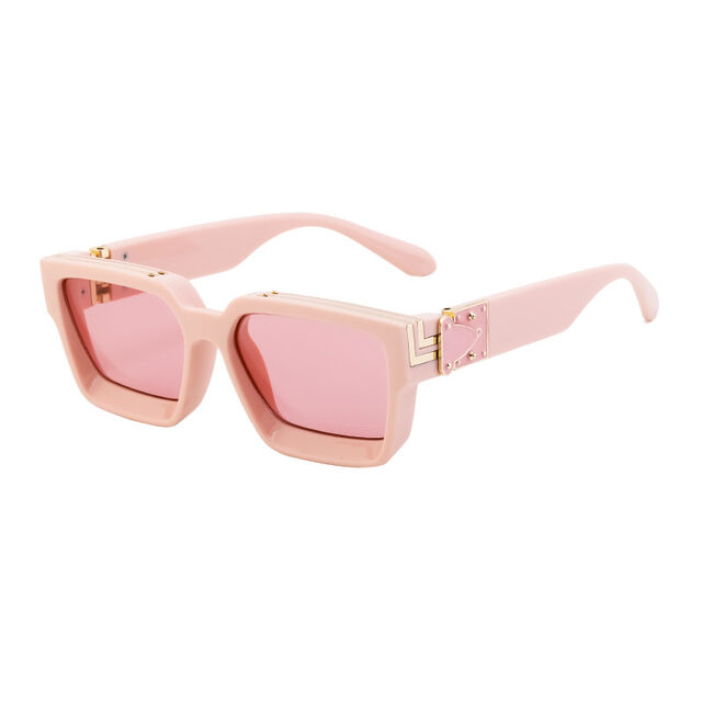 Gafas de sol estilo millonario, gafas de sol cuadradas de alta gama para hombres y mujeres, estilo transfronterizo de moda.