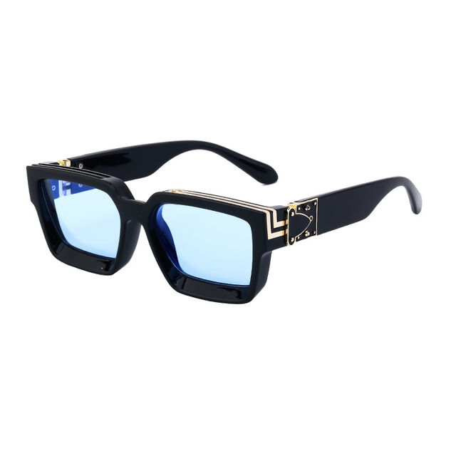 Gafas de sol estilo millonario, gafas de sol cuadradas de alta gama para hombres y mujeres, estilo transfronterizo de moda.