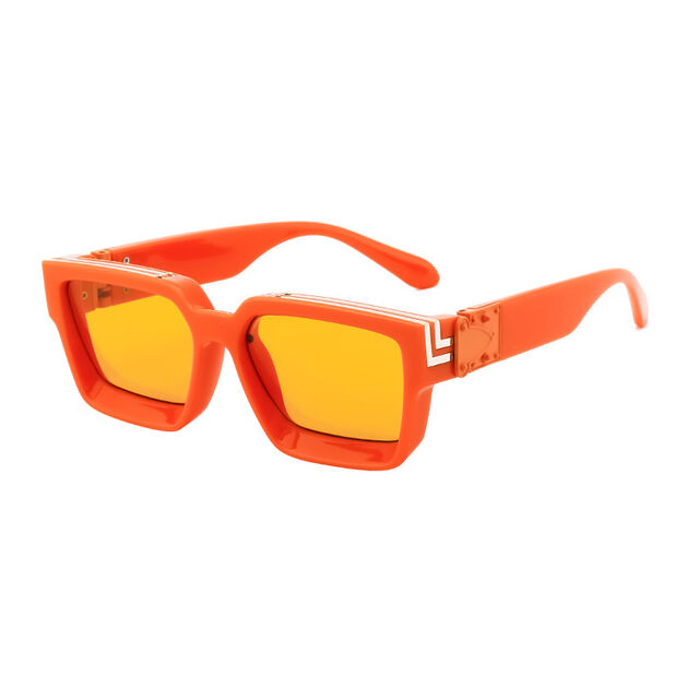 Gafas de sol estilo millonario, gafas de sol cuadradas de alta gama para hombres y mujeres, estilo transfronterizo de moda.