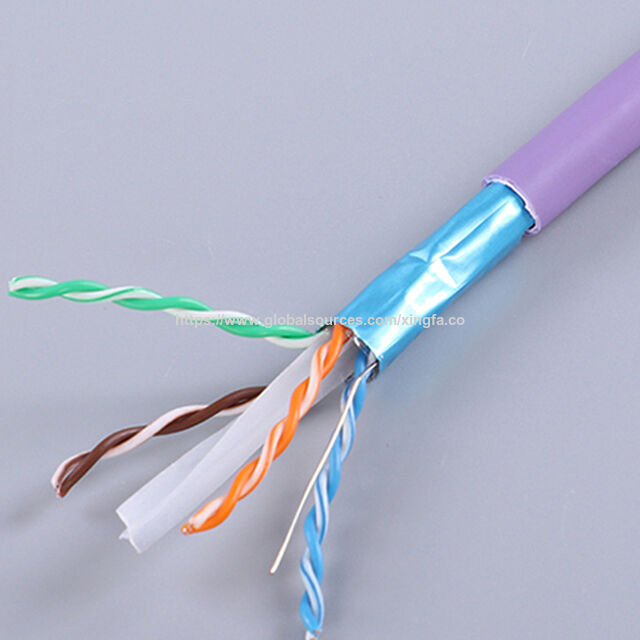 Cabo de rede LAN Cat6 de cobre mais barato da China, cabo de comunicação, cabo Ethernet com CPR