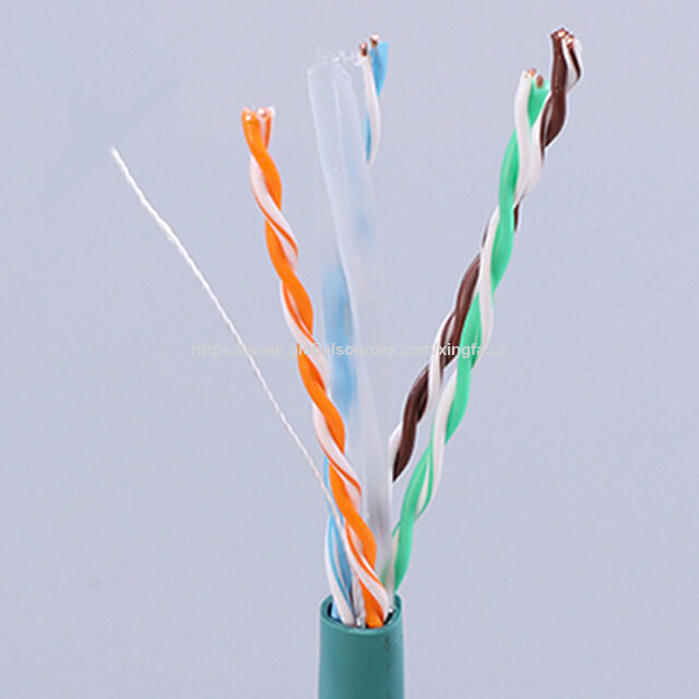 Cabo de rede LAN Cat6 de cobre mais barato da China, cabo de comunicação, cabo Ethernet com CPR
