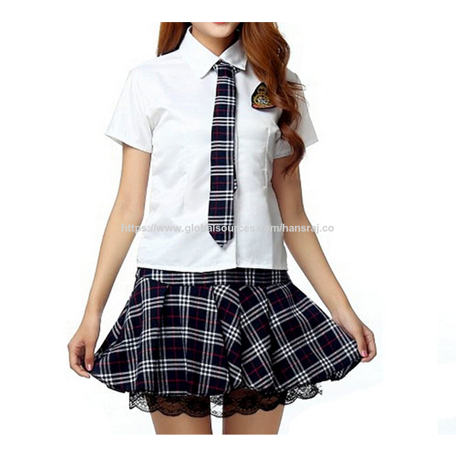 Falda de uniforme escolar para niñas con tela de la mejor calidad, logotipo, talla, estampado y estilo personalizados