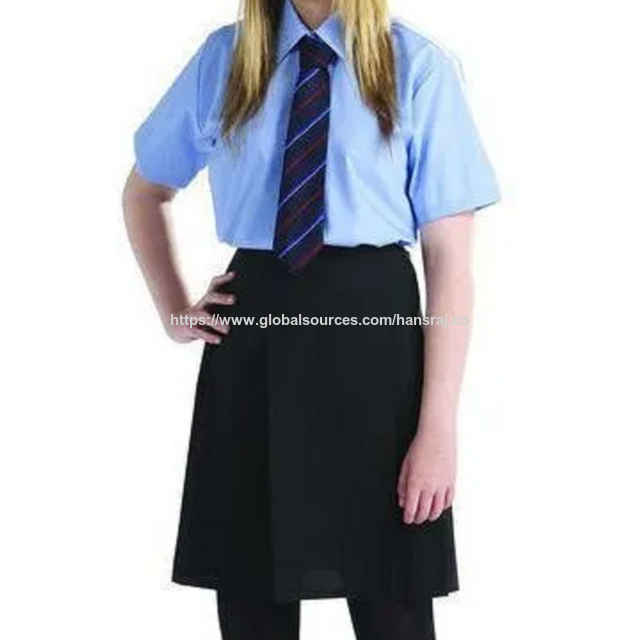 Falda de uniforme escolar para niñas con tela de la mejor calidad, logotipo, talla, estampado y estilo personalizados