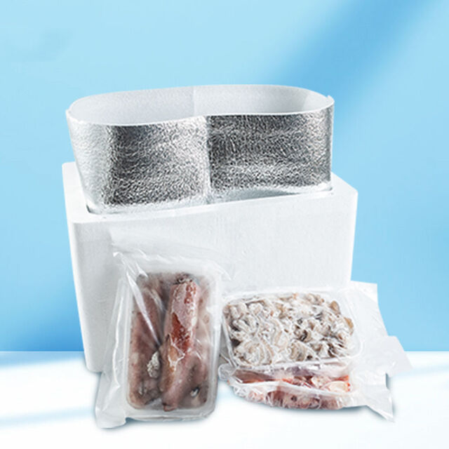 Wholesale Thermal Mailer Bag Cold Shipping Cooler Pouch Insulated Box Liner Foil Bubble Foam Shipping Envelope for Frozen Food
