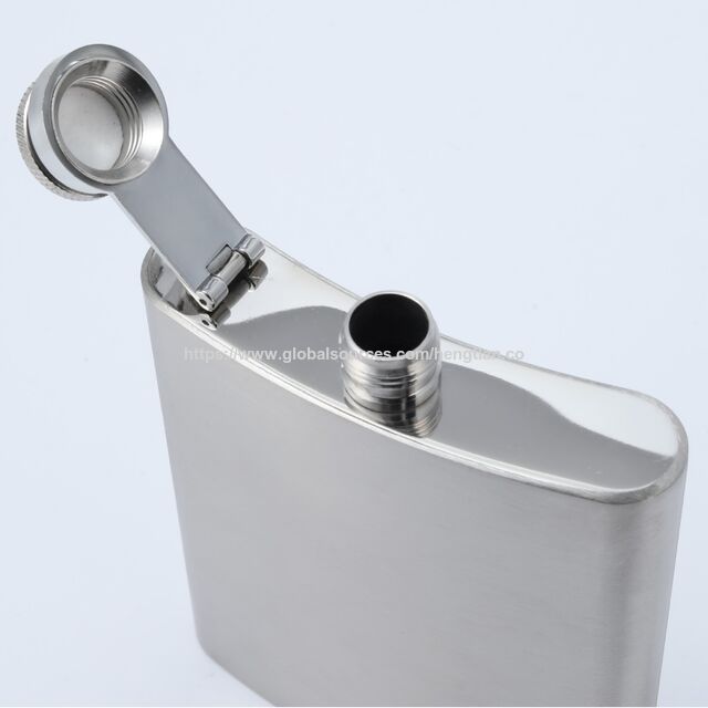 Garrafa de bolso em aço inoxidável para camping ao ar livre, cantil portátil para vinho branco