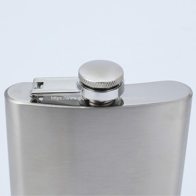Garrafa de bolso em aço inoxidável para camping ao ar livre, cantil portátil para vinho branco