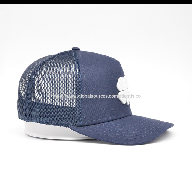 Casquette trucker en maille avec visière incurvée. Devant en mousse ou en coton, arrière en maille, bonne qualité d'usine et prix bas pour la vente au détail ou la promotion.