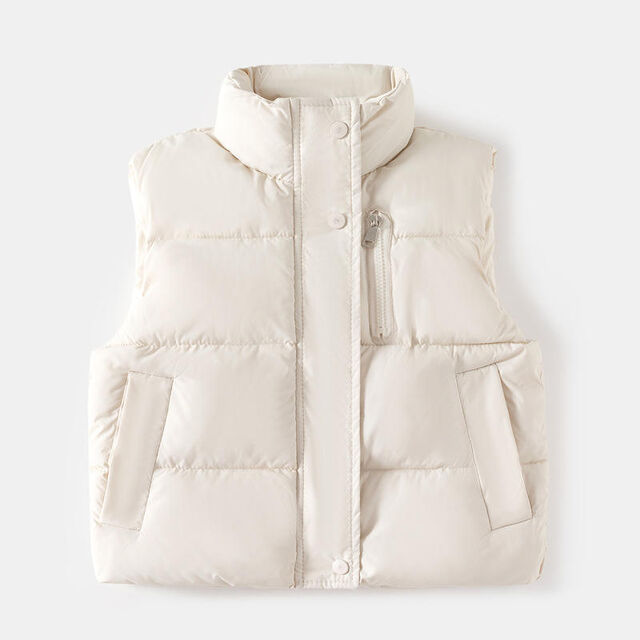 Nouveau gilet zippé pour enfants, veste épaisse en coton sans manches pour bébé, gilet d'hiver pour garçons, vêtements décontractés de tous les jours