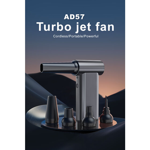Mini soplador turbo jet, soplador turbo de 180000 rpm con ventilador de alta velocidad, soplador de aire recargable ajustable de 4 velocidades para PC, teclado