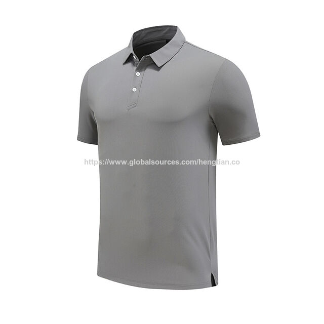 Golfbekleidung Herren Kurzarm Golf Poloshirt leichtes, einfarbiges Piqué-Strickpolo