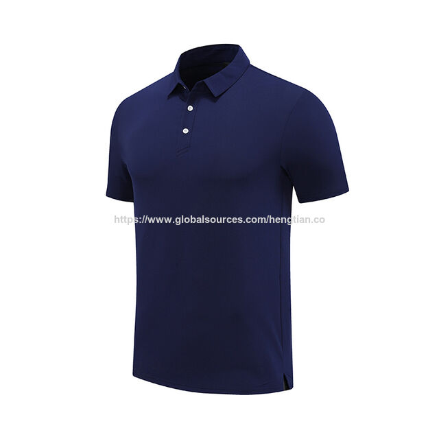 Golfbekleidung Herren Kurzarm Golf Poloshirt leichtes, einfarbiges Piqué-Strickpolo
