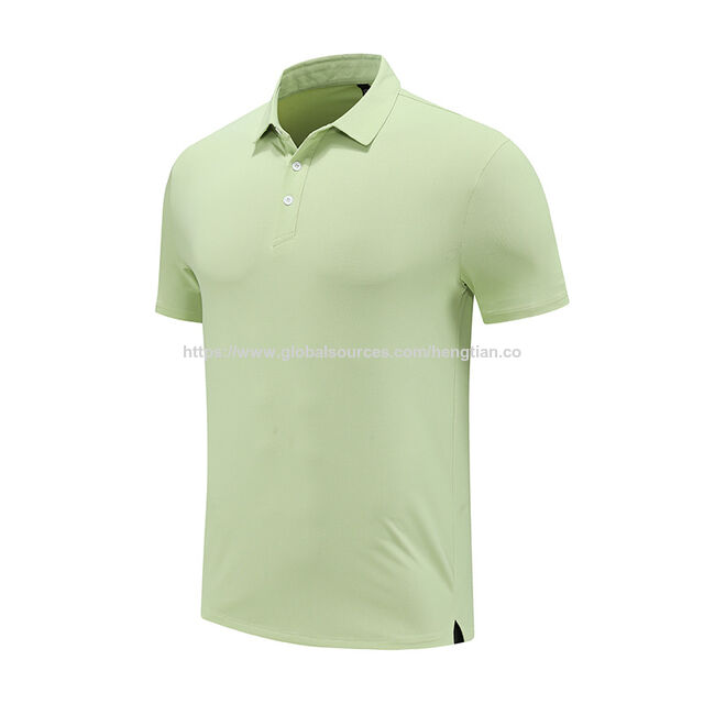 Golfbekleidung Herren Kurzarm Golf Poloshirt leichtes, einfarbiges Piqué-Strickpolo