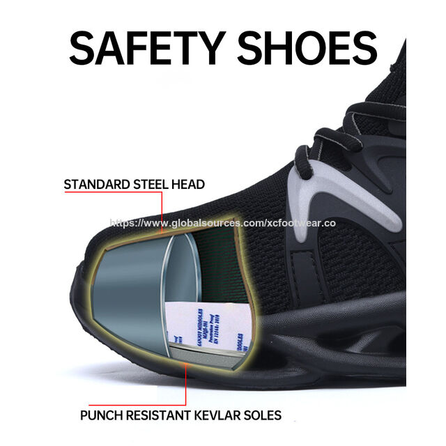 Zapatos de seguridad antideslizantes para hombre XC, fábrica de calzado