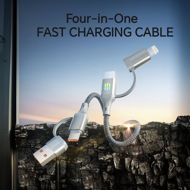 PD27W 65W 4-in-1 USB-Schnellladekabel Datenkabel Schnellladekabel USB Typ C Kabel Konverter USB-Ladeanschluss für Apple i-Phone Android